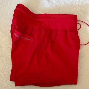 Grey's Anatomy Bold Red Scrub Pants